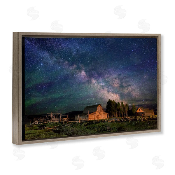 Stupell Industries Royce Bair | Nebula Sky Over Farm Scene