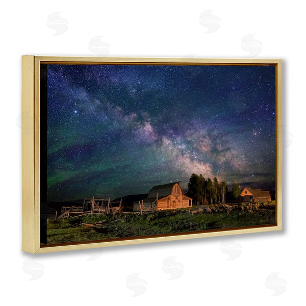 Stupell Industries Royce Bair | Nebula Sky Over Farm Scene