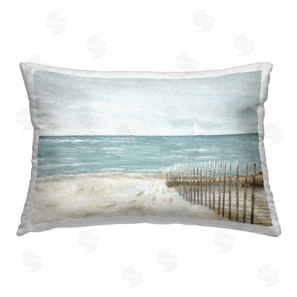 Stupell Industries Ruane Manning | Beach Footprints & Fence