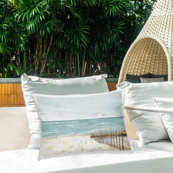 Stupell Industries Ruane Manning | Beach Footprints & Fence