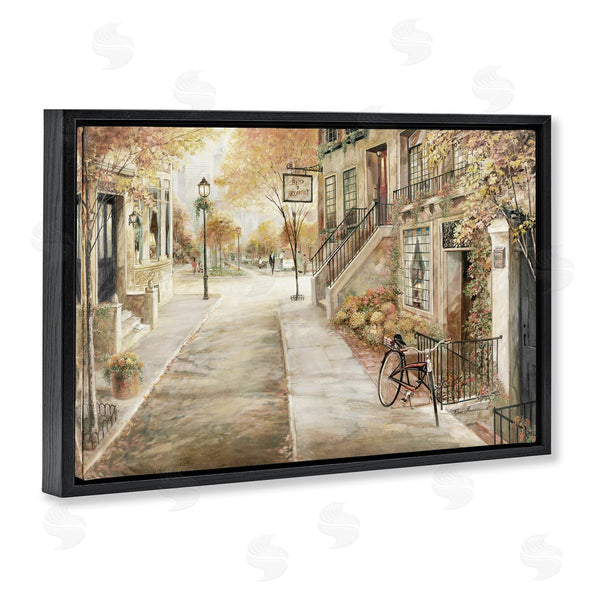 Stupell Industries Ruane Manning | Bicycle On Town Street