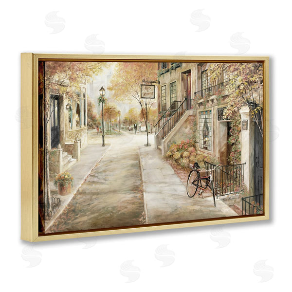 Stupell Industries Ruane Manning | Bicycle On Town Street