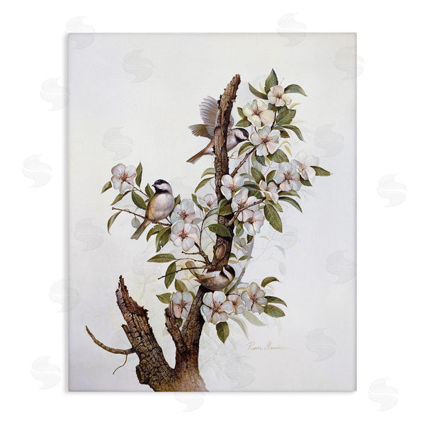 stupell industries RUANE MANNING | Birds on Floral Tree Branch