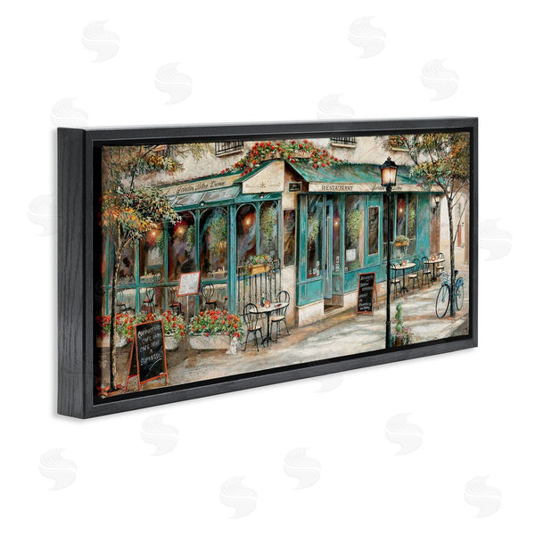 Stupell Industries Ruane Manning | European City Streets Café Scene Wall Art