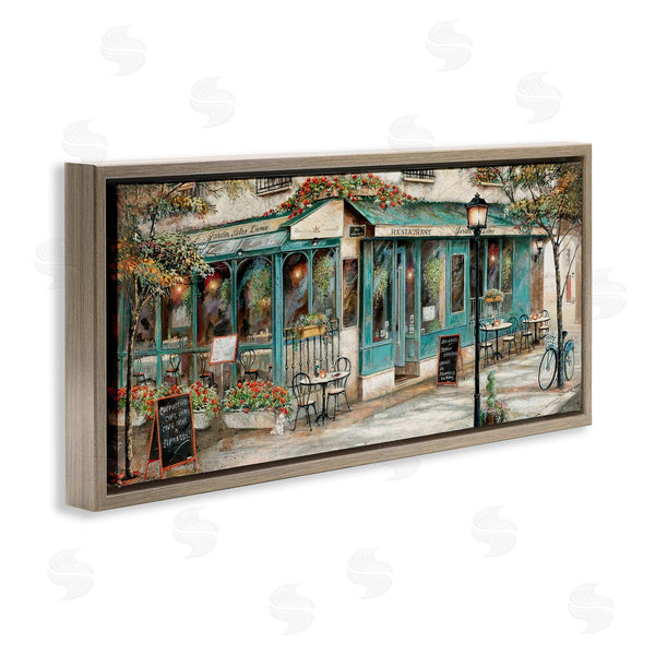 Stupell Industries Ruane Manning | European City Streets Café Scene Wall Art