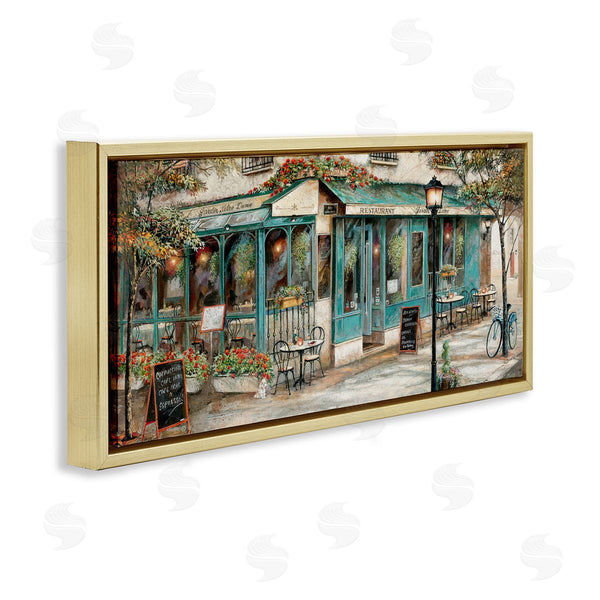 Stupell Industries Ruane Manning | European City Streets Café Scene Wall Art