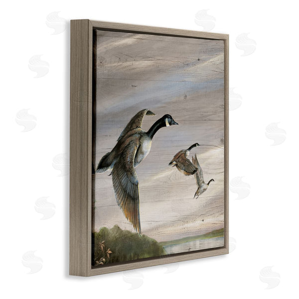 Stupell Industries Ruane Manning | Flying Geese Over Rustic