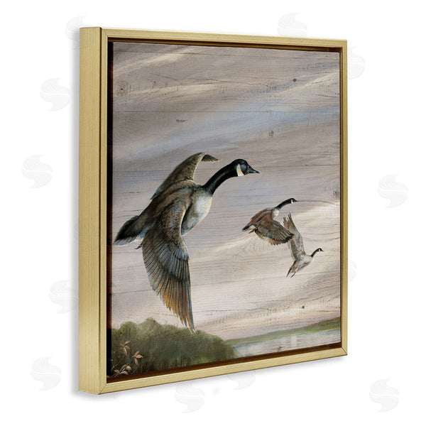 Stupell Industries Ruane Manning | Flying Geese Over Rustic