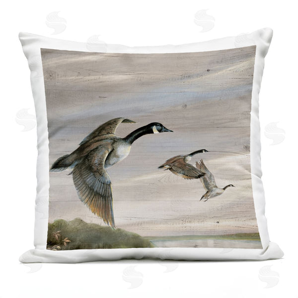 Stupell Industries Ruane Manning | Flying Geese Over Rustic Printed Throw Pillow