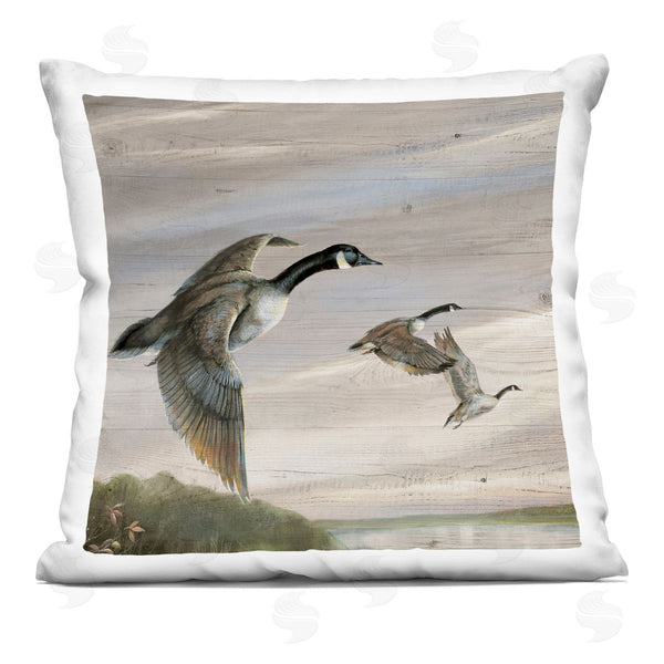 stupell industries Ruane Manning | Flying Geese over Rustic Printed Throw Pillow