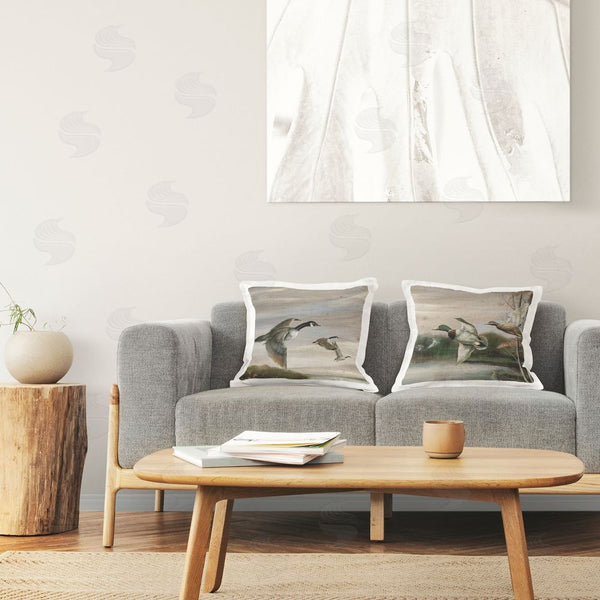 Stupell Industries Ruane Manning | Geese & Ducks In Nature Printed Throw Pillow Set