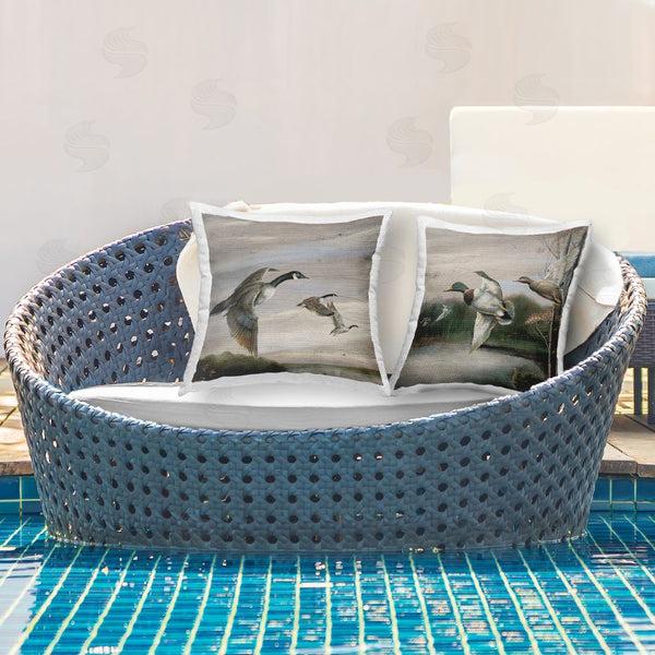 Stupell Industries Ruane Manning | Geese & Ducks In Nature Printed Throw Pillow Set