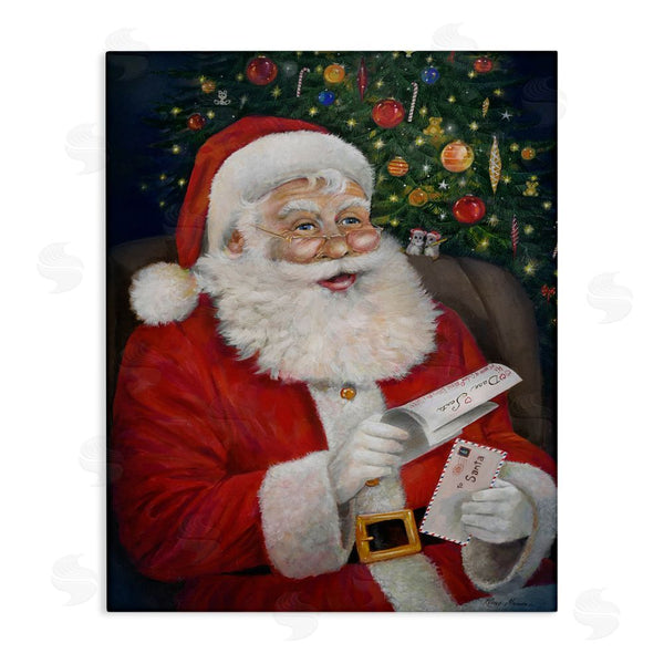stupell industries Ruane Manning | Merry Santa Claus Wall Art