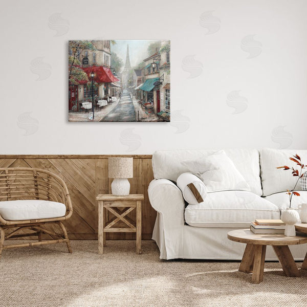 Stupell Industries Ruane Manning | Parisian City Streets Traditional Countryside Bistro Architecture Wall Art