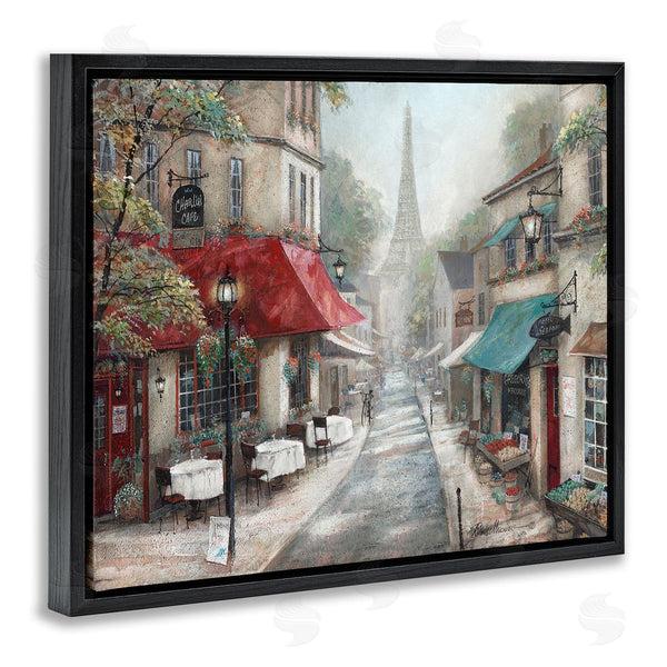 Stupell Industries Ruane Manning | Parisian City Streets Traditional Countryside Bistro Architecture Wall Art