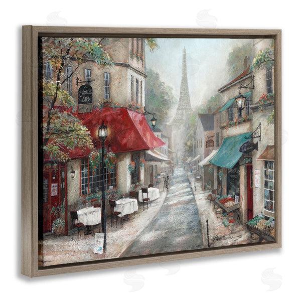 Stupell Industries Ruane Manning | Parisian City Streets Traditional Countryside Bistro Architecture Wall Art