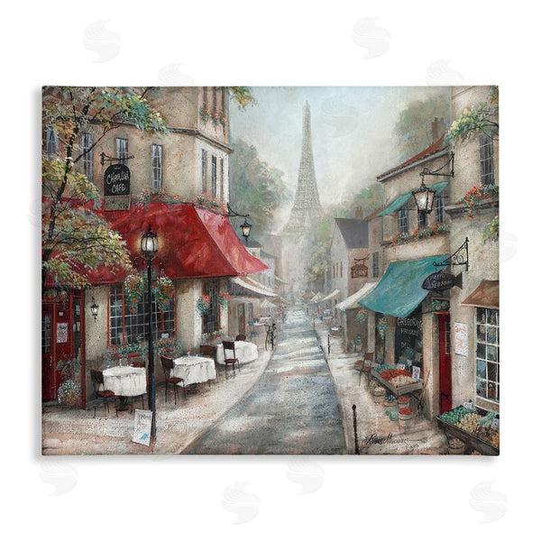 stupell industries Ruane Manning | Parisian City Streets Traditional Countryside Bistro Architecture Wall Art
