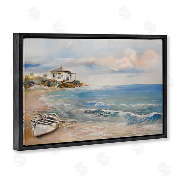 Stupell Industries Ruane Manning | Shoreline Rowboat Scene