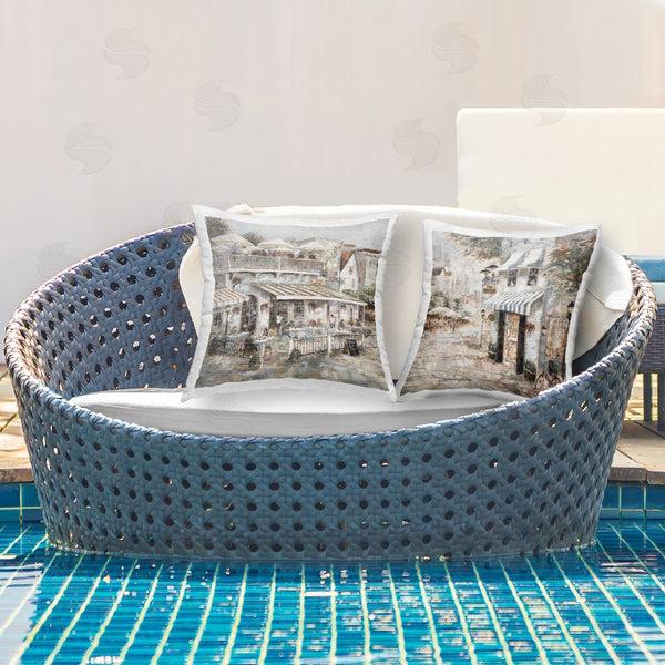 Stupell Industries Ruane Manning | Vintage Parisian City Printed Throw Pillow Set
