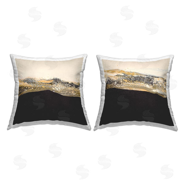 stupell industries Ruth Fromstein | Abstract Modern Glam Splash Printed Throw Pillow Set