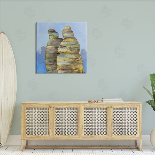 Stupell Industries Ruth Fromstein | Abstract Rock Formations Distressed Patterns Nautical Cliffs Wall Art