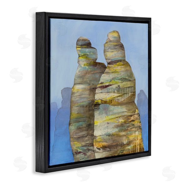 Stupell Industries Ruth Fromstein | Abstract Rock Formations Distressed Patterns Nautical Cliffs Wall Art