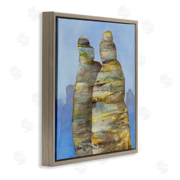 Stupell Industries Ruth Fromstein | Abstract Rock Formations Distressed Patterns Nautical Cliffs Wall Art