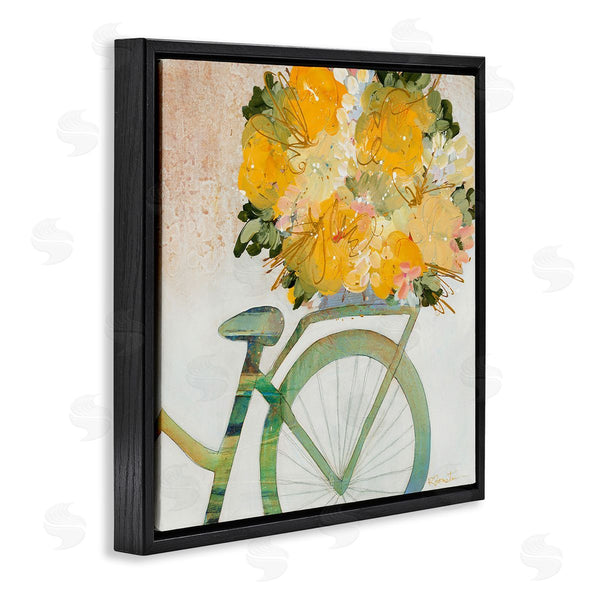 Stupell Industries Ruth Fromstein | Bicycle With Abstract Florals Wall Art