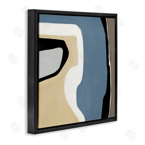 Stupell Industries Ruth Fromstein | Blue & Beige Abstraction Wall Art