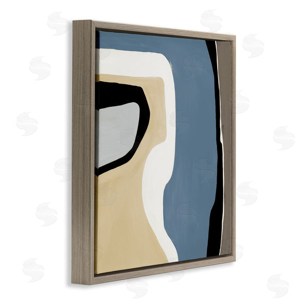 Stupell Industries Ruth Fromstein | Blue & Beige Abstraction Wall Art