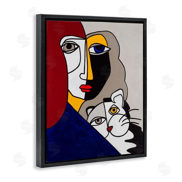 Stupell Industries Ruth Fromstein | Bold Primaries Mod Portraits