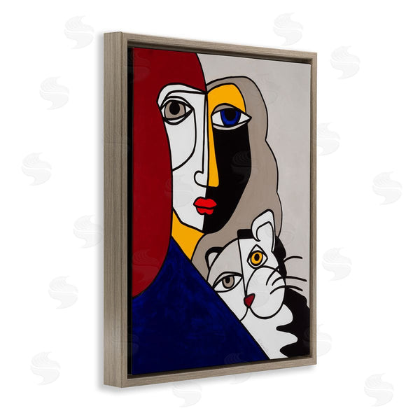 Stupell Industries Ruth Fromstein | Bold Primaries Mod Portraits