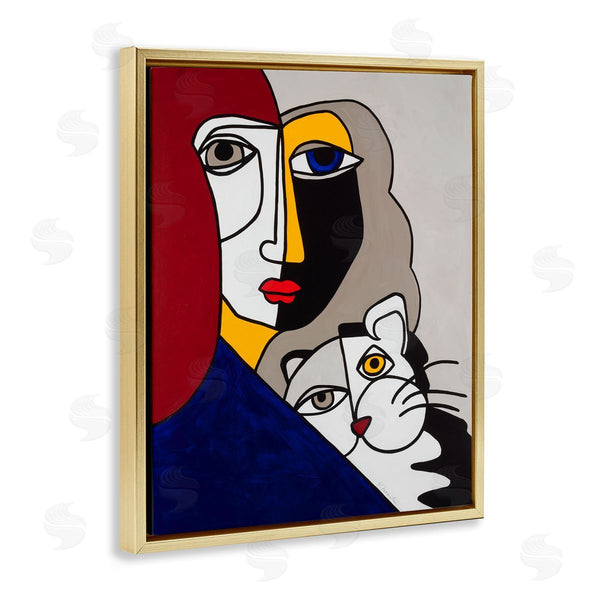 Stupell Industries Ruth Fromstein | Bold Primaries Mod Portraits