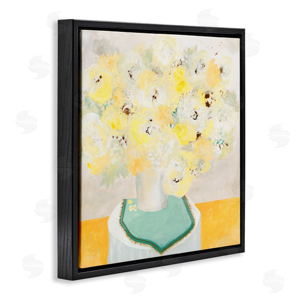 Stupell Industries Ruth Fromstein | Bright Modern Flower Blossoms Bouquet Collage Painting Wall Art