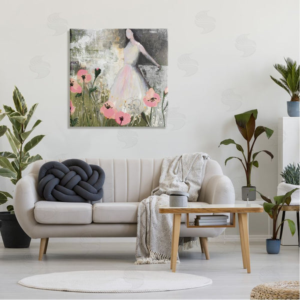 Stupell Industries Ruth Fromstein | Contemporary Meadow Woman Collage Wall Art