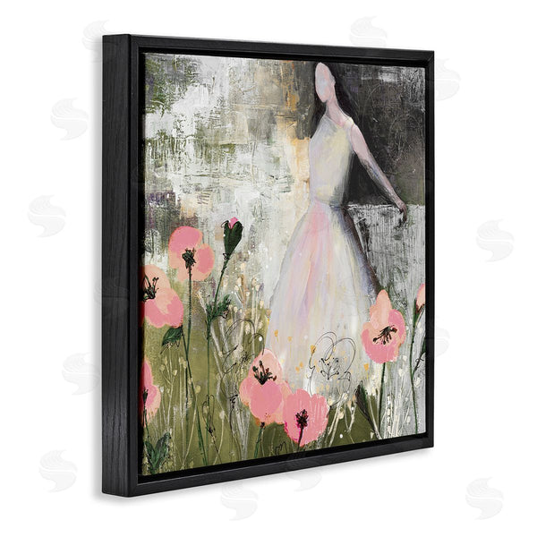 Stupell Industries Ruth Fromstein | Contemporary Meadow Woman Collage Wall Art