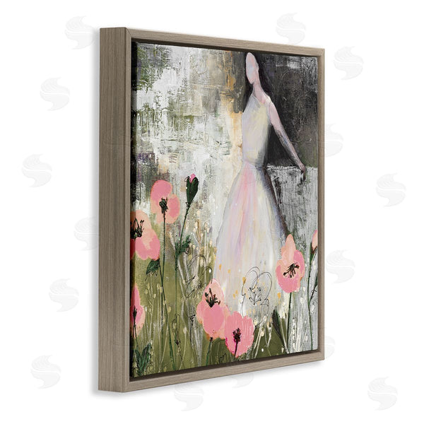 Stupell Industries Ruth Fromstein | Contemporary Meadow Woman Collage Wall Art