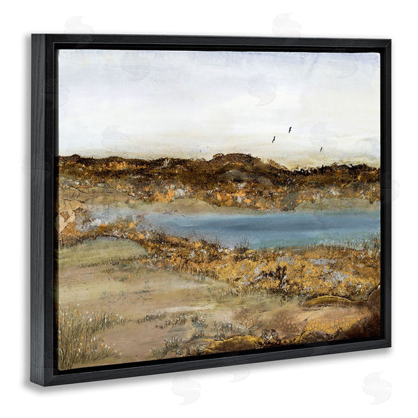 Stupell Industries Ruth Fromstein | Country Creek With Bird Detail Muddy Landscape Wall Art