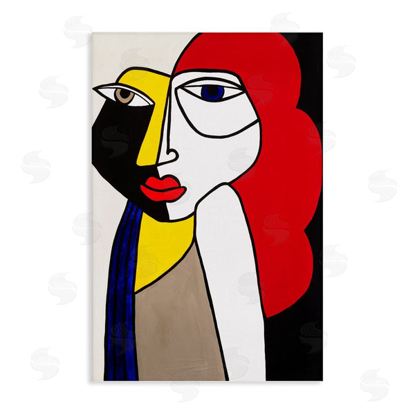 stupell industries Ruth Fromstein | Cubist Portrait of Woman