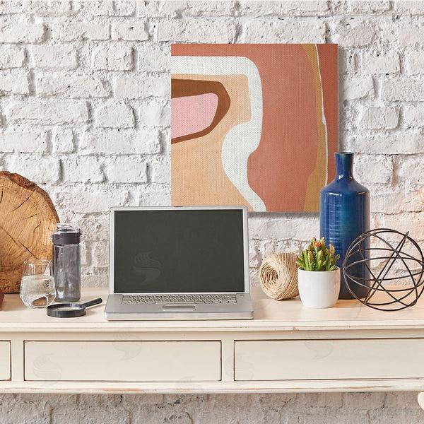 Stupell Industries Ruth Fromstein | Desert Inspired Abstraction Pink Red Beige Wall Art