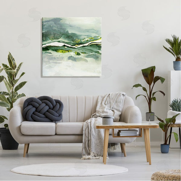 Stupell Industries Ruth Fromstein | Fluid Green Abstract Form Wall Art