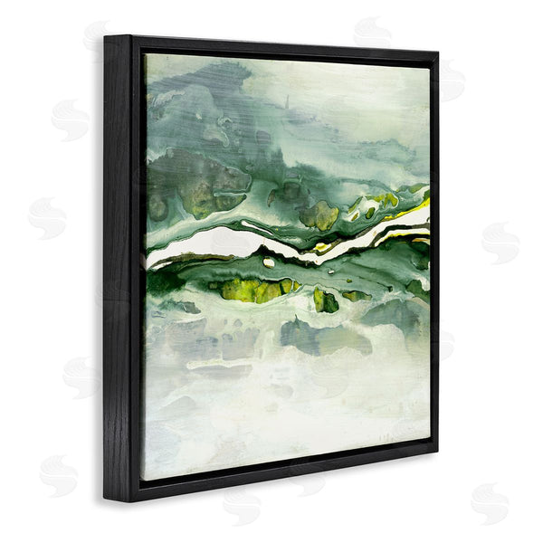 Stupell Industries Ruth Fromstein | Fluid Green Abstract Form Wall Art