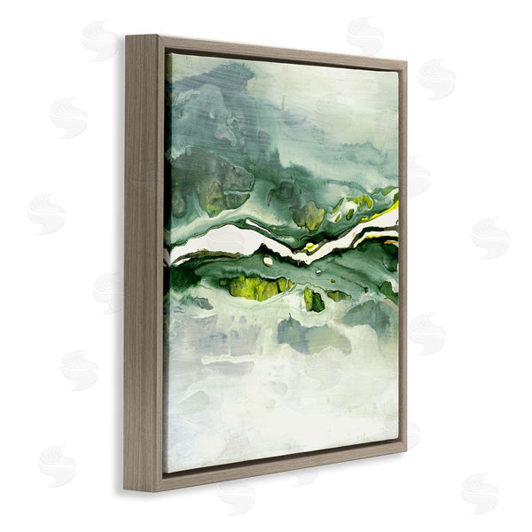 Stupell Industries Ruth Fromstein | Fluid Green Abstract Form Wall Art
