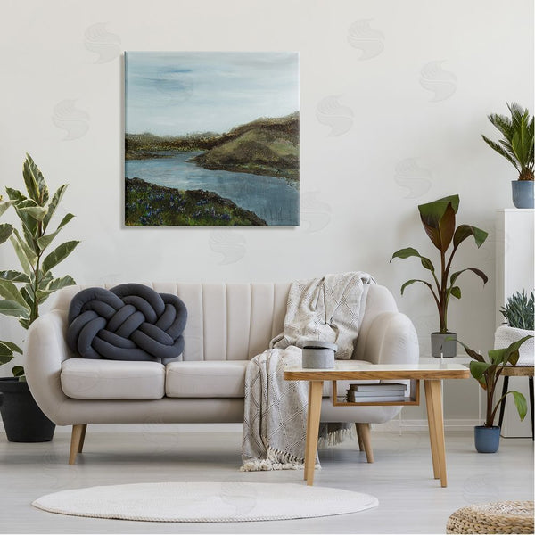 Stupell Industries Ruth Fromstein | Grassland Stream Flowing Countryside Wall Art
