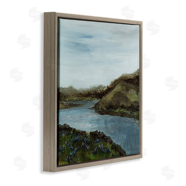 Stupell Industries Ruth Fromstein | Grassland Stream Flowing Countryside Wall Art