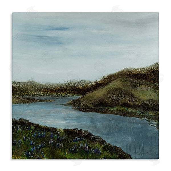 stupell industries Ruth Fromstein | Grassland Stream Flowing Countryside Wall Art