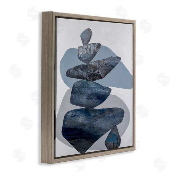 Stupell Industries Ruth Fromstein | Grey Rocks Stacked Contemporary Wall Art