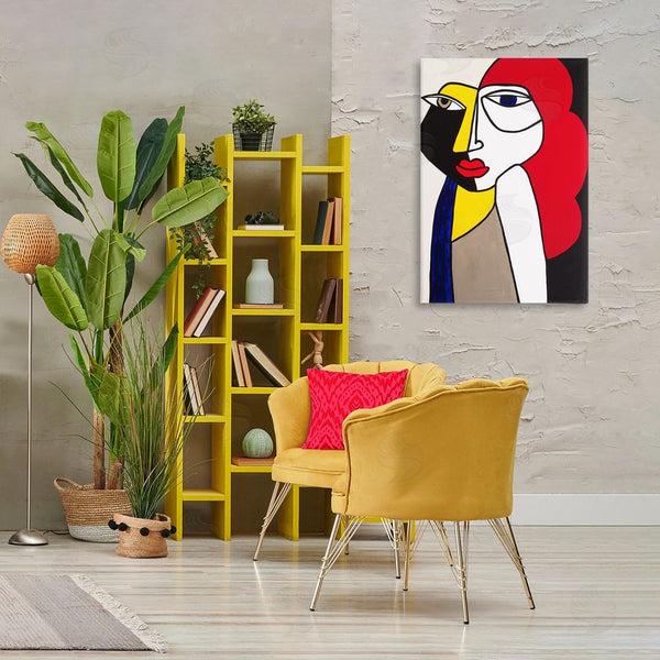 Stupell Industries Ruth Fromstein | Her Abstract Cubism Face Wall Art