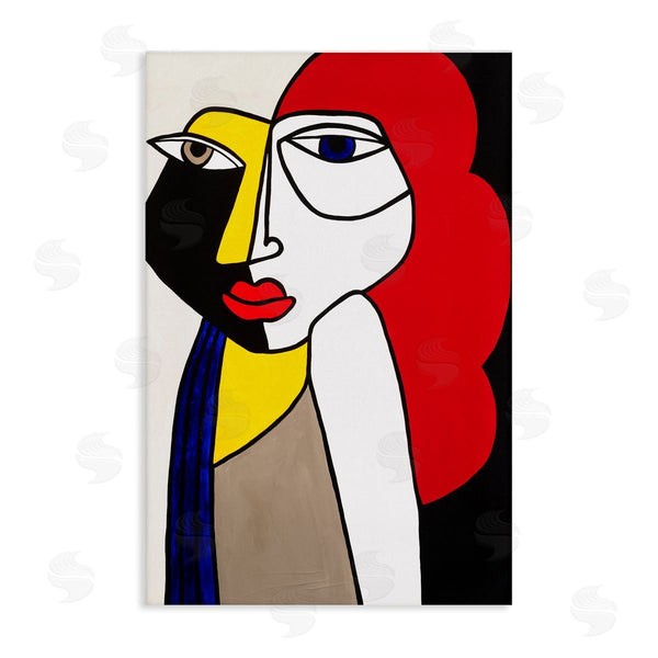 stupell industries Ruth Fromstein | Her Abstract Cubism Face Wall Art