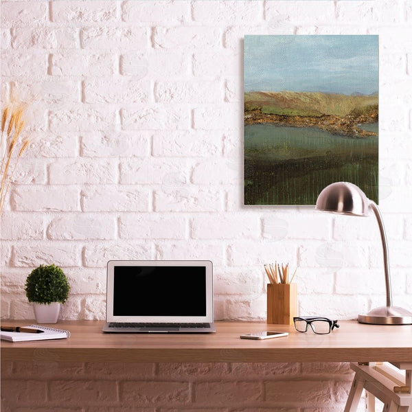 Stupell Industries Ruth Fromstein | Landscape Countryside Abstraction Blurred Earth Tones Wall Art